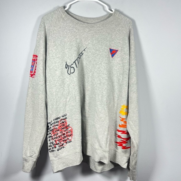 Nike Scribble Graffiti Giraffe Writing Crew Neck XL - Picture 7 of 16